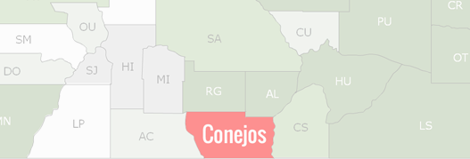 Conejos County Map