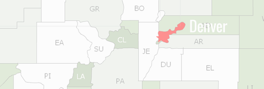 Denver County Map