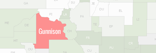 Gunnison County Map