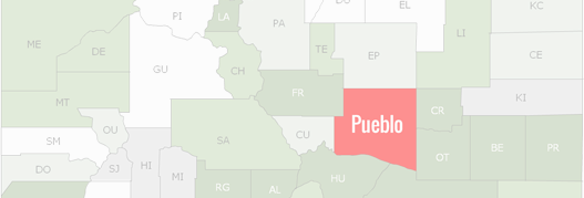 Pueblo County Map
